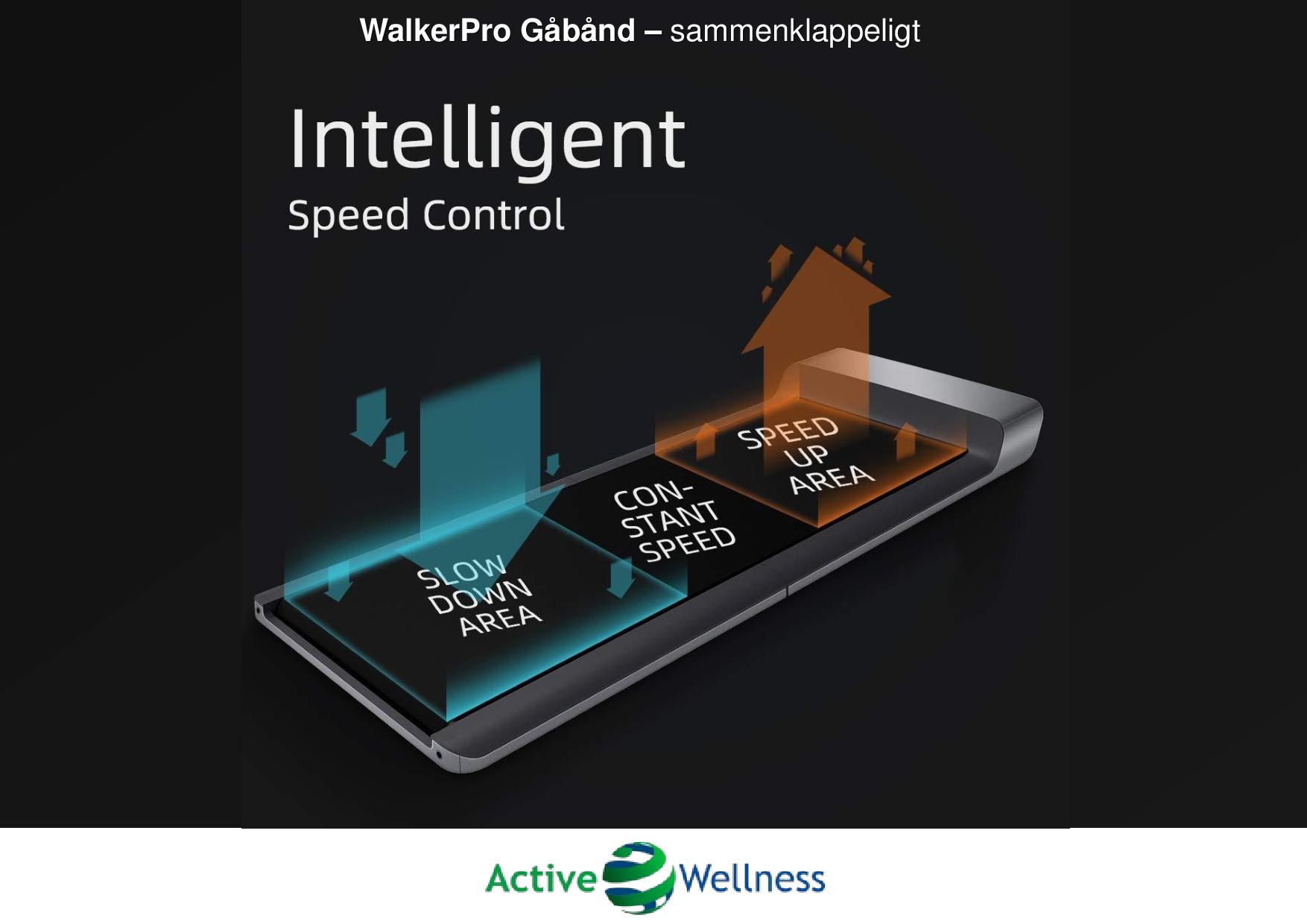 Walker Pro sammenklappeligt gåbånd til skrivebord - Intelligent Speed Control